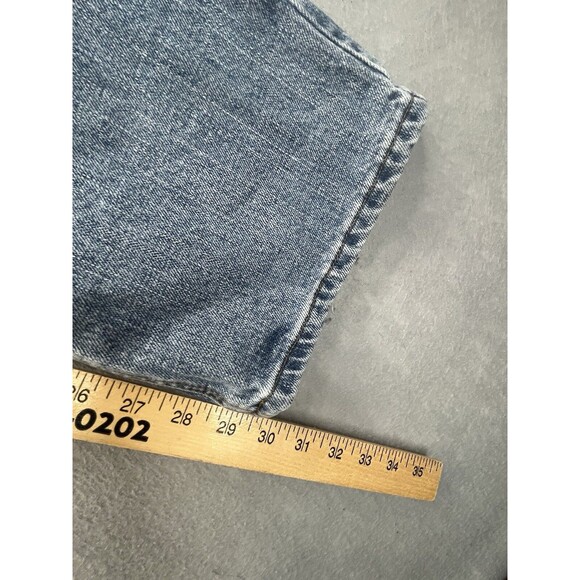 Diamond Gusset Blue Womens SZ 10 X 32 Regular Fit Vintage - Picture 9 of 11